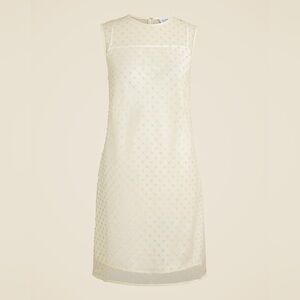 J. Crew Anna October© X J.Crew layered mini dress in textured satin and tulle